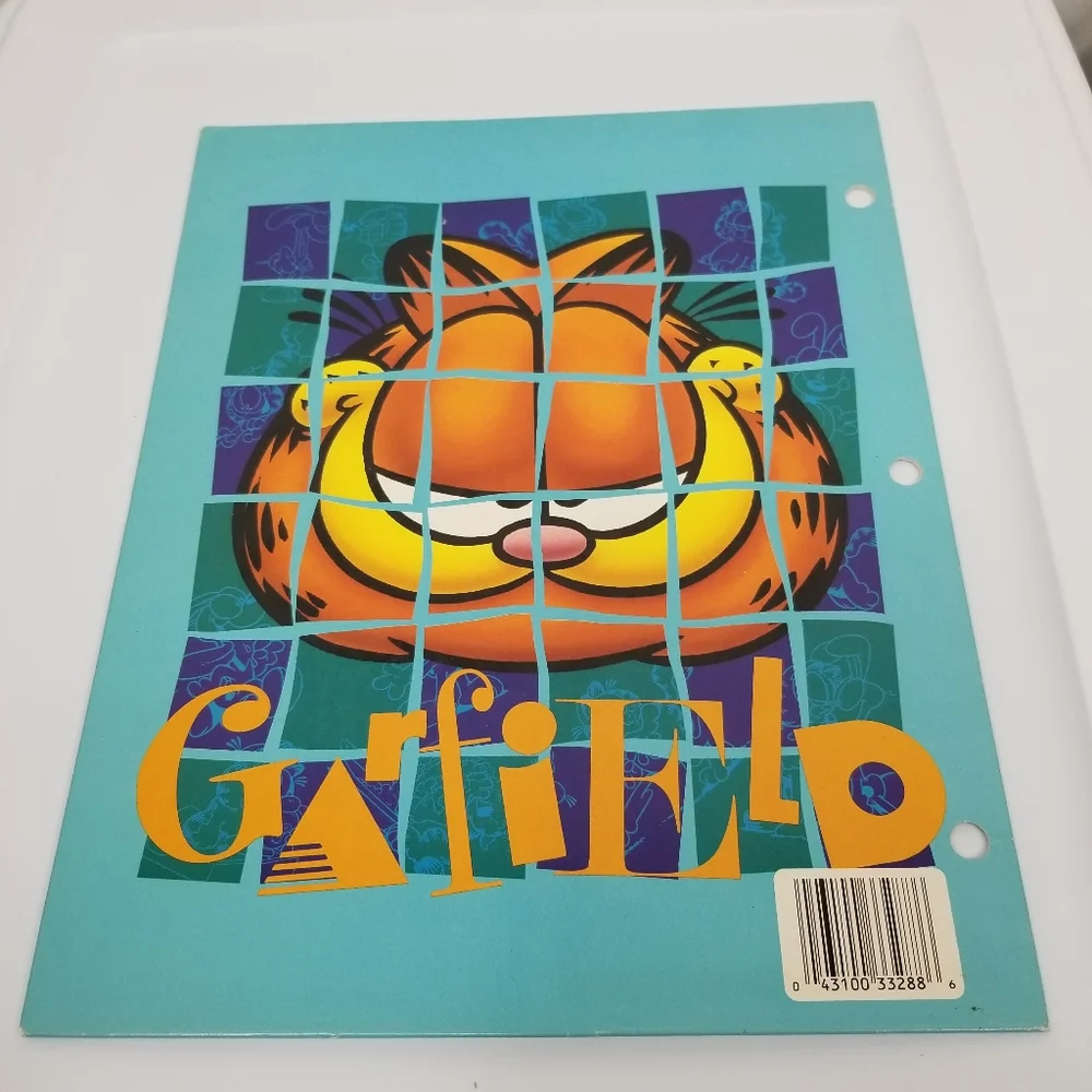 Vintage Mead Garfield Cat Portfolio Folder 12x9 3/8